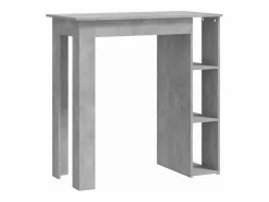 Hot Clicnbuy Mesa bar con estante contrachapada hormigón 102x50x103,5cm Gris