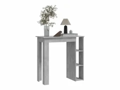 Hot Clicnbuy Mesa bar con estante contrachapada hormigón 102x50x103,5cm Gris