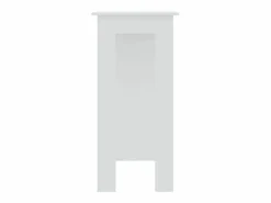 Clicnbuy Mesa bar con estante madera contrachapada 102x50x103,5cm