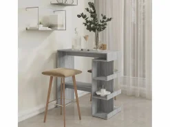 Best Mesa bar estante almacenaje Sonoma 100x50x101,5 cm ES242249 Mueble Bar
