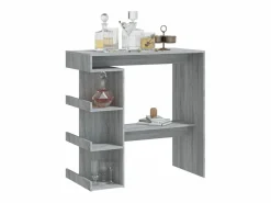 Best Mesa bar estante almacenaje Sonoma 100x50x101,5 cm ES242249 Mueble Bar