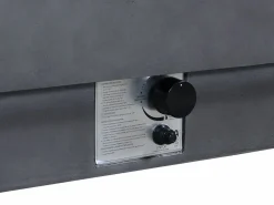 Vente-unique Mesa brasero antracita de gas rectangular y hoguera rectangular en MGO - SEROZA