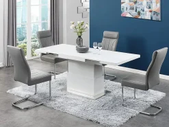 Online Mesa centro 2 en 1: Mesa comedor y mesa centro. 4 a 6 comensales. MDF. . LAURIA Mesa Extensible|Mesa De Comedor