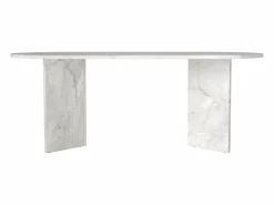Vente-unique Mesa comedor 8 personas - Efecto mármol - TOPANIA