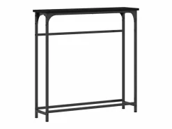 Best Clicnbuy Mesa Consola con estante Roble 75 x 19.5 x 75 cm Negro