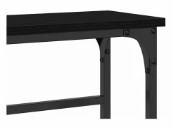 Best Clicnbuy Mesa Consola con estante Roble 75 x 19.5 x 75 cm Negro