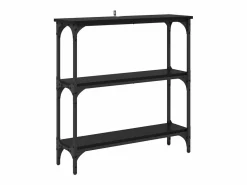 Clearance Mesa Consola con estante Roble 75 x 22.5 x 75 cm Consola