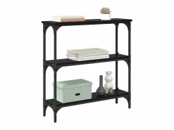 Clearance Mesa Consola con estante Roble 75 x 22.5 x 75 cm Consola