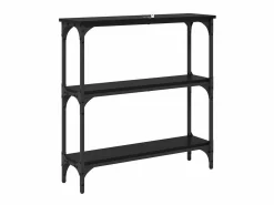Clearance Mesa Consola con estante Roble 75 x 22.5 x 75 cm Consola