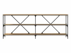 Mesa Consola con estante Otro Roble artisan 180 x 30 x 75 cm Consola