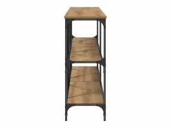 Mesa Consola con estante Otro Roble artisan 180 x 30 x 75 cm Consola