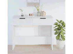 Clicnbuy Mesa consola de madera contrachapada 90x36x75 cm