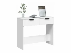 Clicnbuy Mesa consola de madera contrachapada 90x36x75 cm
