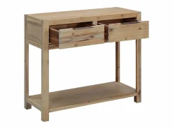 Online Mesa consola de madera maciza de acacia 82x33x73 cm Consola