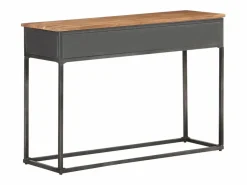 Mesa consola de madera maciza de acacia 110x35x75 cm Consola