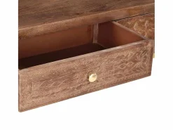 vidaxl Mesa consola de madera maciza de mango 90x30x75 cm