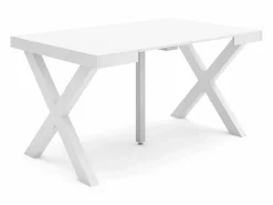 Skraut Home Mesa Consola extensible, 140x90x73cm, Para 6 comensales, Patas madera maciza,