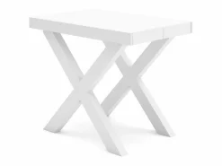 Skraut Home Mesa Consola extensible, 140x90x73cm, Para 6 comensales, Patas madera maciza,