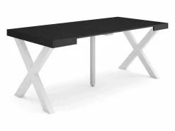 New Mesa Consola extensible, 180x90x73cm, Para 8 comensales, Patas madera maciza, Mesa Extensible