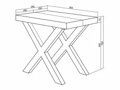 New Mesa Consola extensible, 180x90x73cm, Para 8 comensales, Patas madera maciza, Mesa Extensible