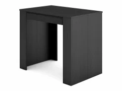 Sale Skraut Home Mesa Consola extensible, 140x90x77cm, Para 6 comensales, Comedor y cocina, Negro