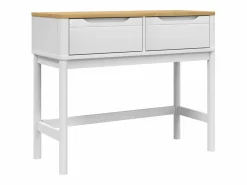 Clicnbuy Mesa consola FLORO madera maciza de pino 89,5x36,5x73 cm