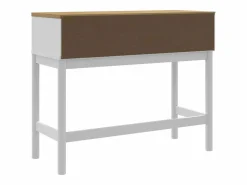 Clicnbuy Mesa consola FLORO madera maciza de pino 89,5x36,5x73 cm