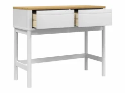 Clicnbuy Mesa consola FLORO madera maciza de pino 89,5x36,5x73 cm