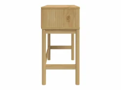 Clearance Mesa consola FLORO madera maciza de pino marrón 89,5x36,5x73 cm Consola