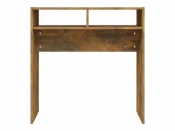 Clicnbuy Mesa consola madera contrachapada roble ahumado 78x30x80 cm