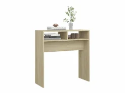 vidaxl Mesa consola madera contrachapada roble Sonoma 78x30x80 cm