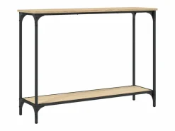 Clicnbuy Mesa consola madera de ingeniería roble Sonoma 101x30,5x75 cm