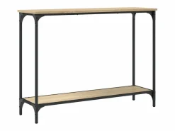 Clicnbuy Mesa consola madera de ingeniería roble Sonoma 101x30,5x75 cm