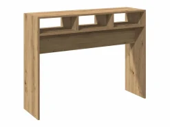 Clicnbuy Mesa consola madera de ingeniería roble artesanal 105x30x80 cm