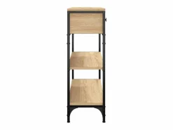 Hot Clicnbuy Mesa consola madera de ingeniería roble Sonoma 72,5x25x75 cm Marru00f3n