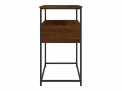 vidaxl Mesa consola madera de ingeniería marrón roble 75x40x75 cm