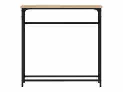 Online Clicnbuy Mesa consola madera de ingeniería roble Sonoma 75x19,5x75 cm Marru00f3n