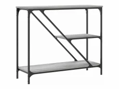 Clicnbuy Mesa consola madera de ingeniería Sonoma 88,5x30x75 cm Gris