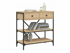 Clicnbuy Mesa consola madera de ingeniería roble Sonoma 75x34,5x75 cm