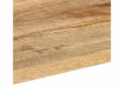 Online vidaxl Mesa consola madera maciza de mango rugosa 110x35x76 cm Color natural claro
