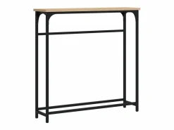 vidaxl Mesa consola roble Sonoma 75x19,5x75 cm madera de ingeniería