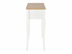 Clicnbuy Mesa consola tocador con 3 cajones s Blanco