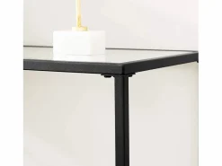 Sale Mesa consola Valora para salón, de cristal y metal. Consola