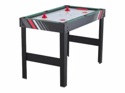 Hot Mesa de Air Hockey, SucceBuy 4 en 1, 122 cm, para Jugar al Air Hockey, al Futbolín, al Tenis de Mesa y al Billar Negro / Verde