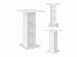Best Vicco Mesa de bar 70x70x109 rodeo Blanco