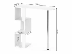 Outlet Mesa de bar 113x39.8x111.8 vincent Mueble Bar