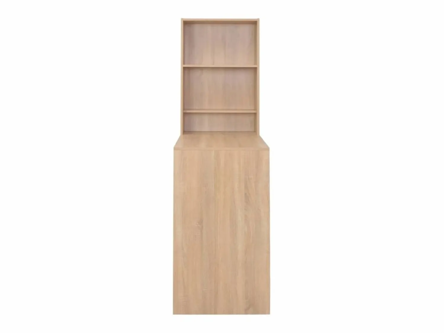 Clicnbuy Mesa de bar con armario color roble 115x59x200 cm