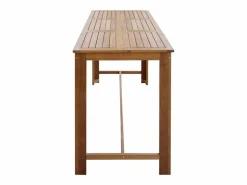 Best Clicnbuy Mesa de bar de madera de acacia maciza 150x70x105 cm Marru00f3n