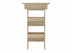 Clicnbuy Mesa de bar de pared contrachapada roble Sonoma 102x45x103,5cm