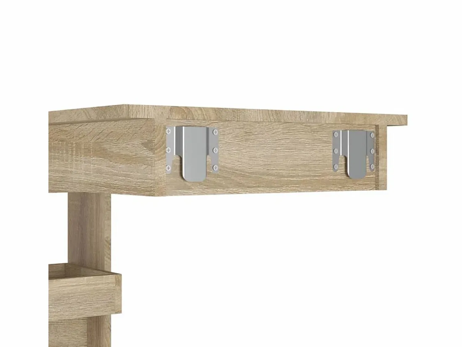 Clicnbuy Mesa de bar de pared contrachapada roble Sonoma 102x45x103,5cm